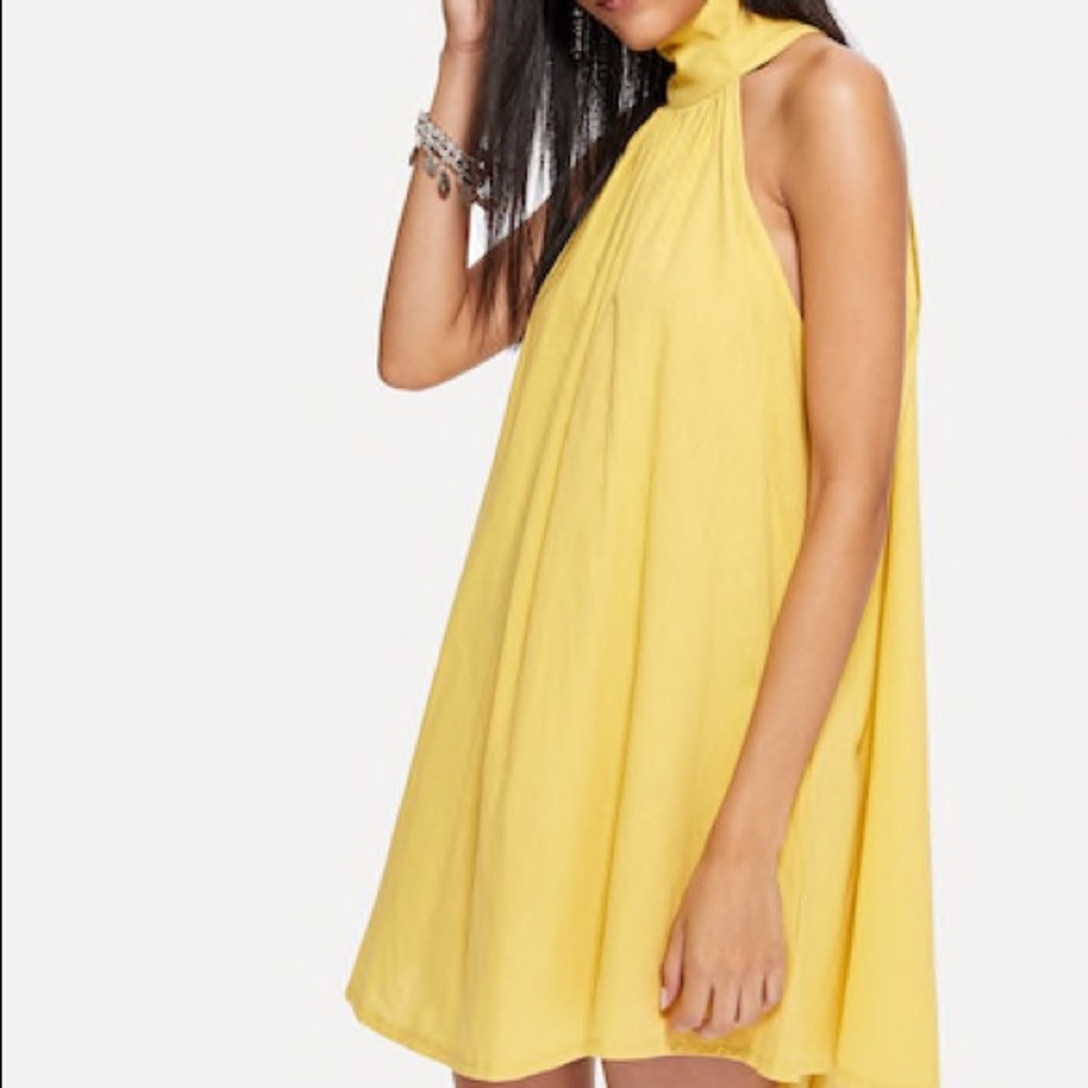 High Neck Keyhole Dress